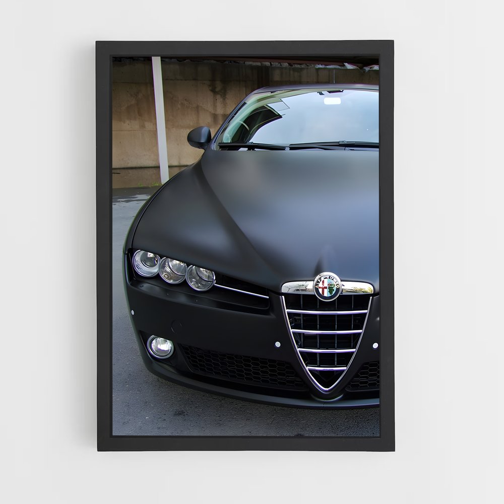 Poster Alfa Noir – affiche Alfa Romeo (vue 2)